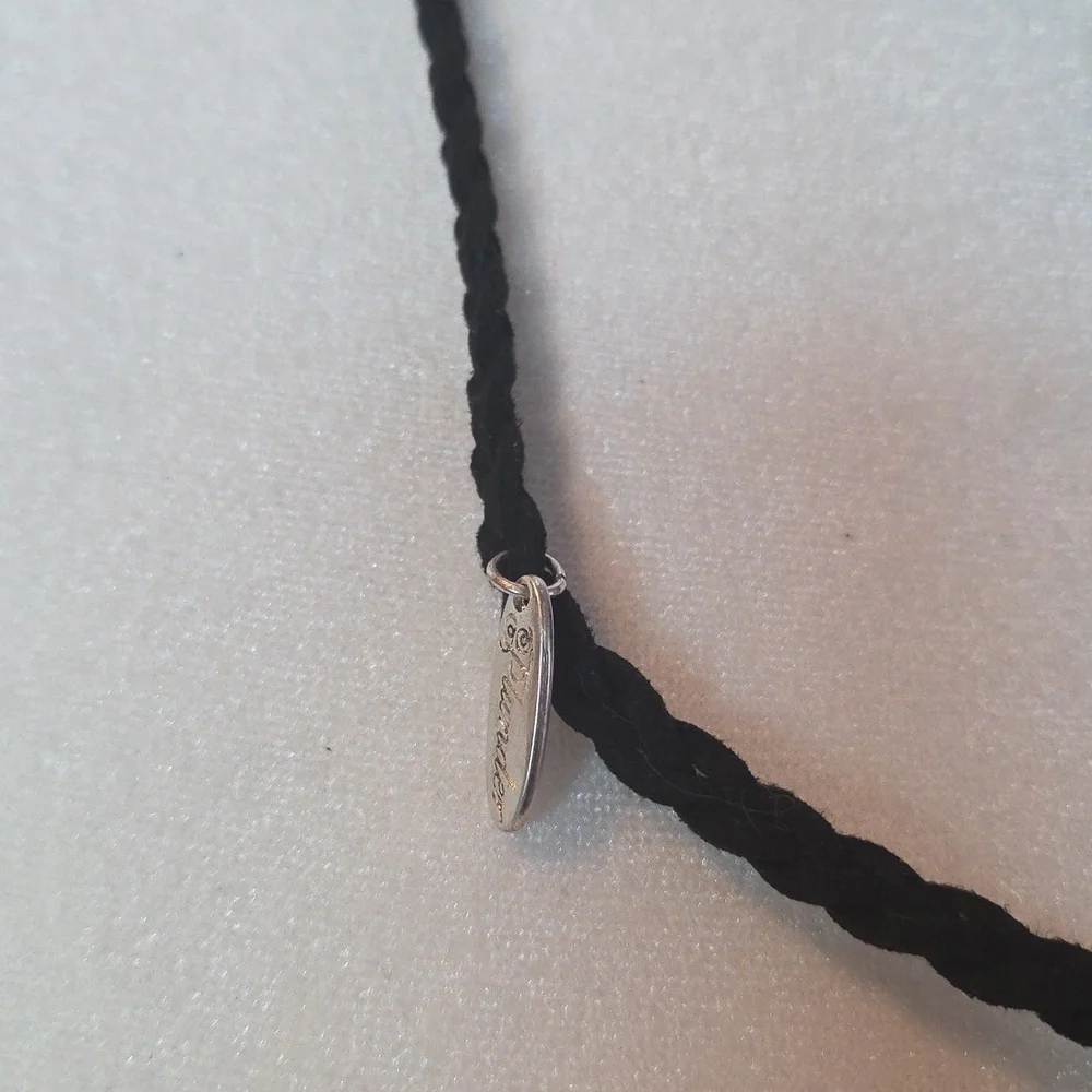 Plunder Black Tassel Necklace with Pearl Accents
